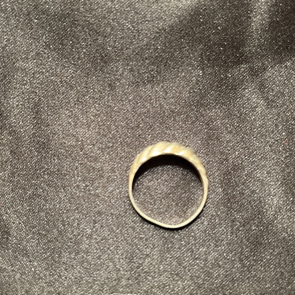 Antique sterling silver shrimp ring - Picture 2 of 2